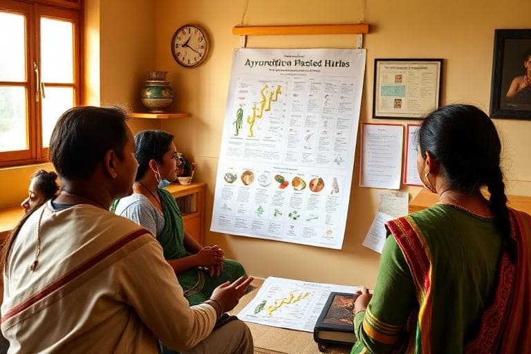 Dr. Vibhor teaching Ayurveda at Himveda
